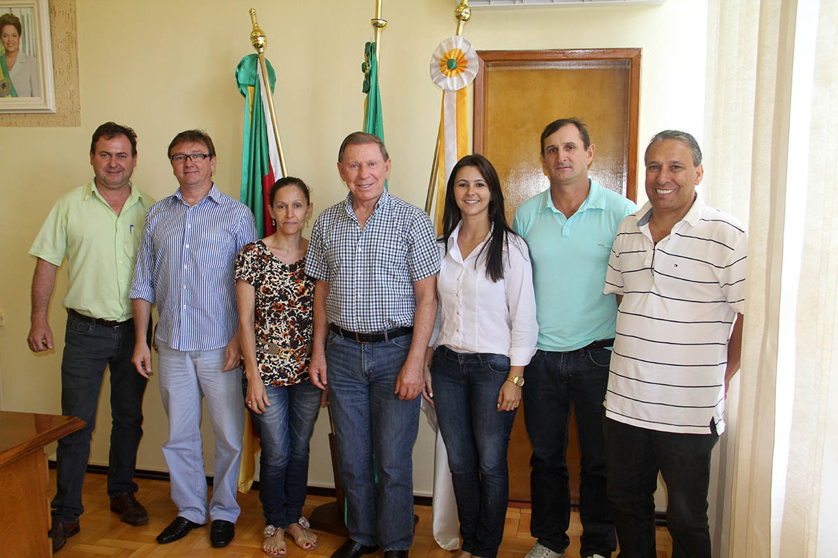 PRESIDENTE DO PP DE GIRUÁ VISITA O PREFEITO CASALI